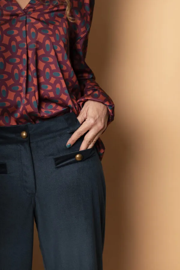MOD 85 PANT BLUE VELVET - Imagen 3