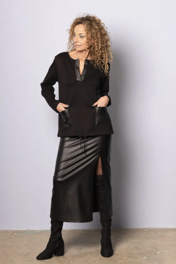 MOD 83 HOODIE TECNOSOFT CUIR - Imagen 2