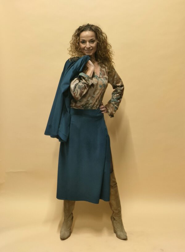 MOD 90 SKIRT BLUE VELVET - Imagen 2