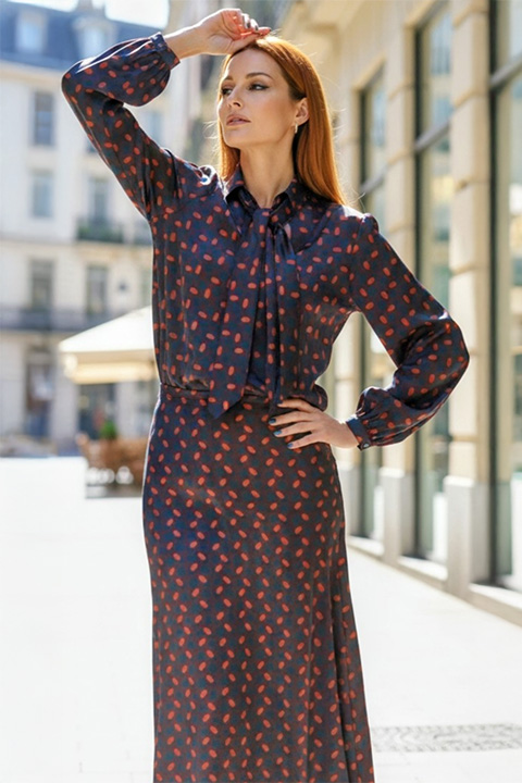 MOD 57 BLOUSE BELLE SATIN