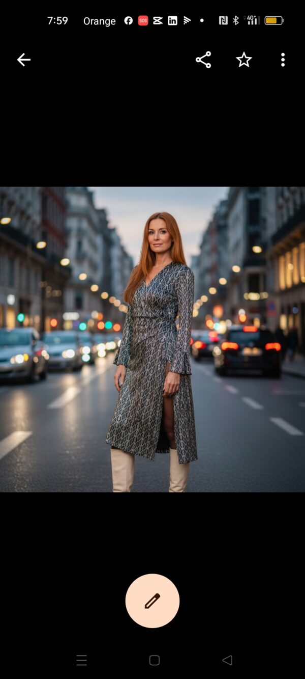 MOD 55 MIDI DRESS DIAMANT VELVET - Imatge 5