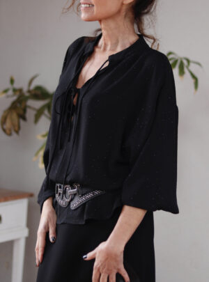 MOD 133 BLOUSE BLACK DIAMONDS